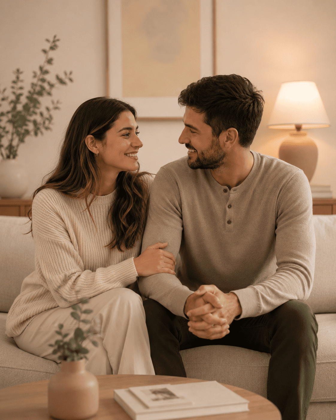 Casal em atendimento psicológico